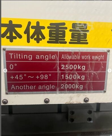 CNC-nagibni Rotari Tabela TSUDAKOMA TTNC-1500