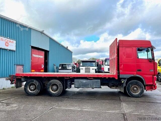 Platforma ładunkowa DAF 95-430XF SPACECAB 6x4 FULL STEEL WITH OPEN BODY...