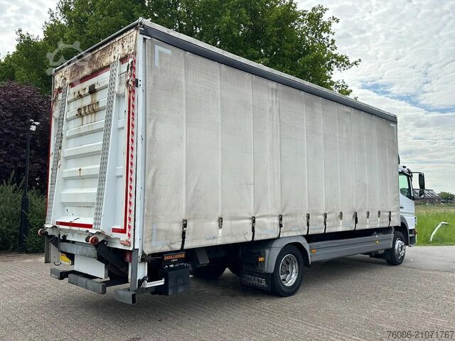 Schuifzeil Mercedes-Benz Atego 1218 bakwagen met laadklep 2000kg!