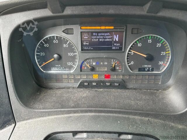 Schuifzeil Mercedes-Benz Atego 1218 bakwagen met laadklep 2000kg!