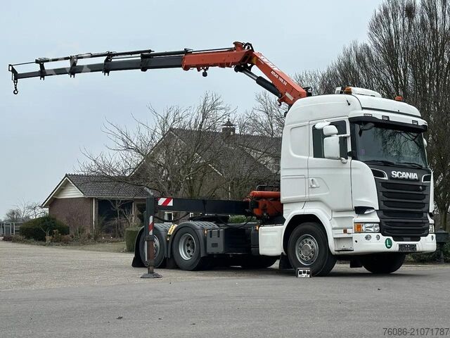 Standaard trekker Scania R450 6x2!!EURO6!! KRAN  ATLAS 19TM!! TOP!!RADIO...