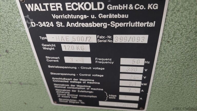 Mobiele krachtvormer ECKOLD HA 500/2 + MZ