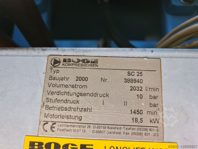 Zuigercompressor BOGE SC 25