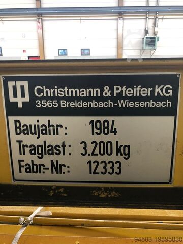 Enkel ligger semi-portaalkraan Christmann & Pfeifer KG HPK I