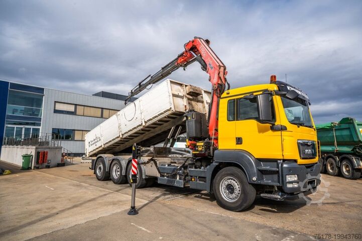 Sklápěč s jeřábem MAN TGS 32.400 BL + Fassi 245A/5x