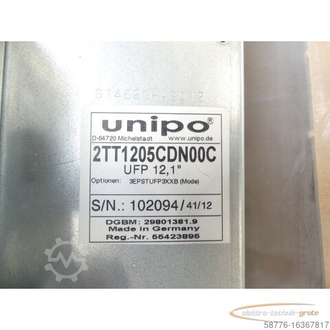 Componenta Unipo Maho 1000 - Ersatz  UFP 12,1" 2TT1205CDN00C  Monitor SN 102094 !