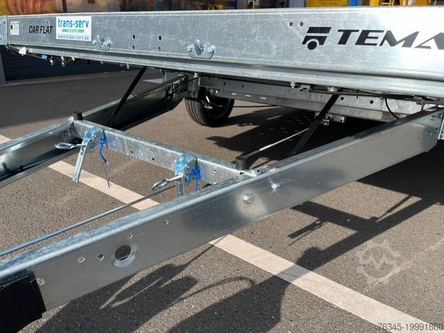 Biltransporttrailer TEMARED Car Flat 3518 für PKW bis 1.438 kg - Kippbar