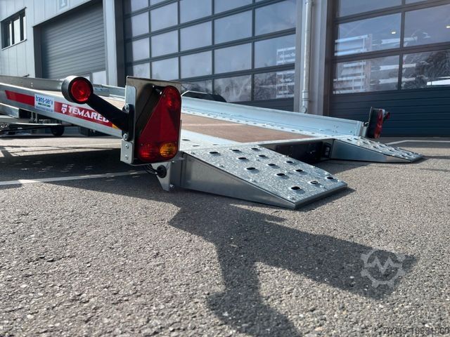 Biltransporttrailer TEMARED Car Flat 3518 für PKW bis 1.438  kg - Kippbar