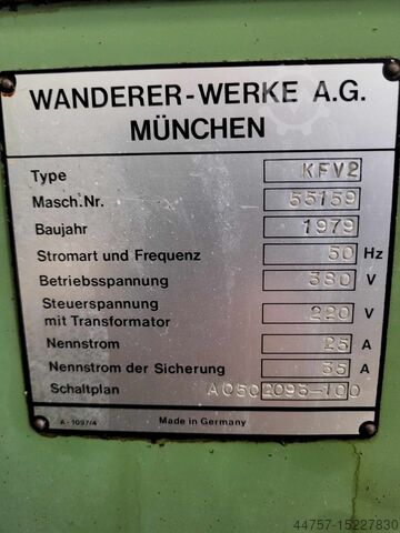 Fräsmaschine WANDERER KFV2