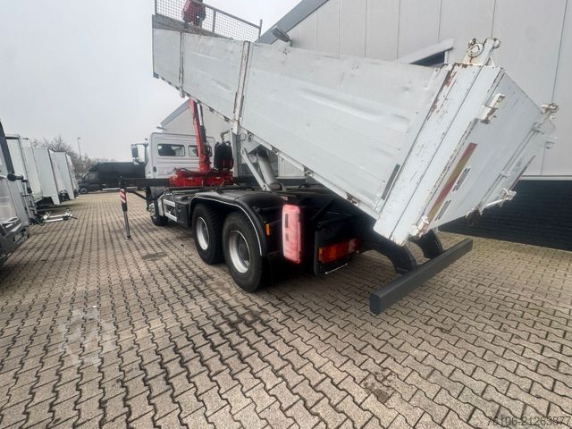 Tipper truck MERCEDES-BENZ Axor 2633 Kipper mit Kran Fassi F135