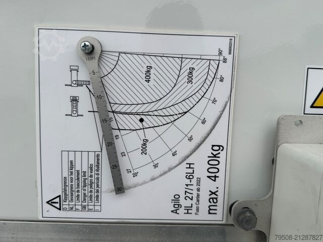 Construction lift Böcker Agilo HL 27 Furniture Lift, 12-2024, 62 hours!