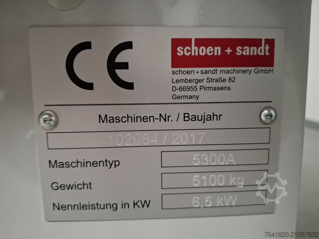 Rear-moving gantry lift table die cutting machine Schoen+Sandt Hungary Kft 5300A