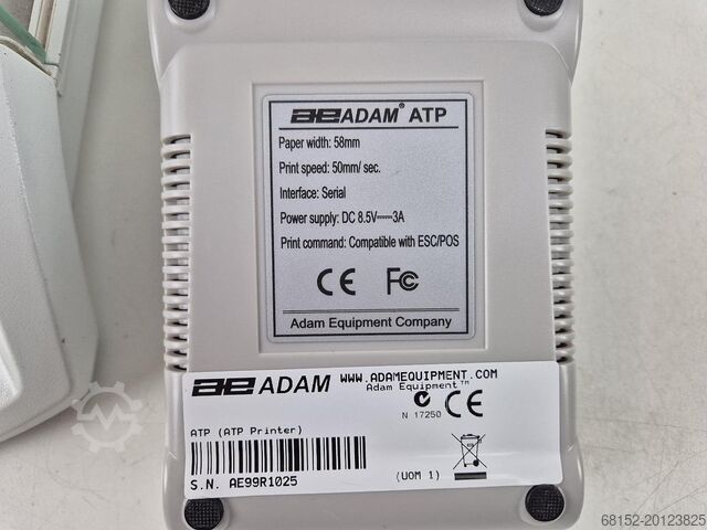 Adam Solent PW124 Analysenwaage + ATP-Drucker Adam PW124 Analytical Balance + ATP Printer