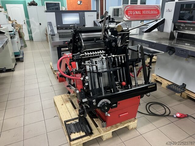 Stanzmaschine, Buchdruckmaschine Heidelberg OHT „windmill” Letterpress