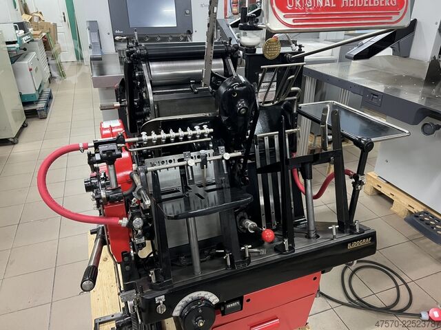 Stanzmaschine, Buchdruckmaschine Heidelberg OHT „windmill” Letterpress
