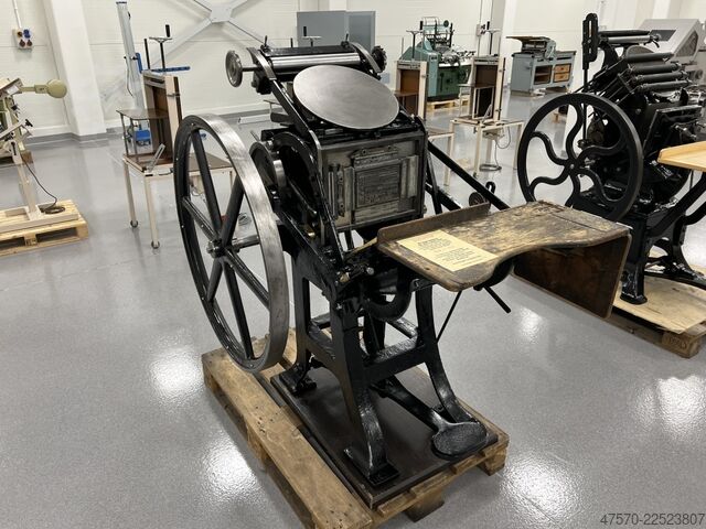 Buchdruckmaschine Emil Kahle Letterpress Machine Platen