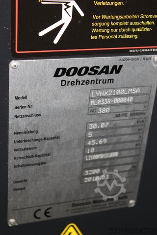 CNC strug DOOSAN CNC-Drehmaschine Lynx 2100LMS
