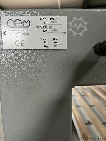 Lange bandschuurmachine CEM LBS 3000