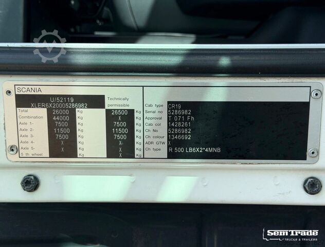 Tartálykocsi SCANIA R500 V8 EURO 5 FULL AIR 6X2 FULL ADR FUEL DIESEL