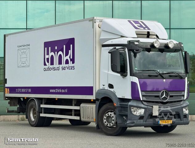 Dobozos teherautó MERCEDES-BENZ Antos 1830 FULL AIR TAIL LIFT 648.000 KM SMART T