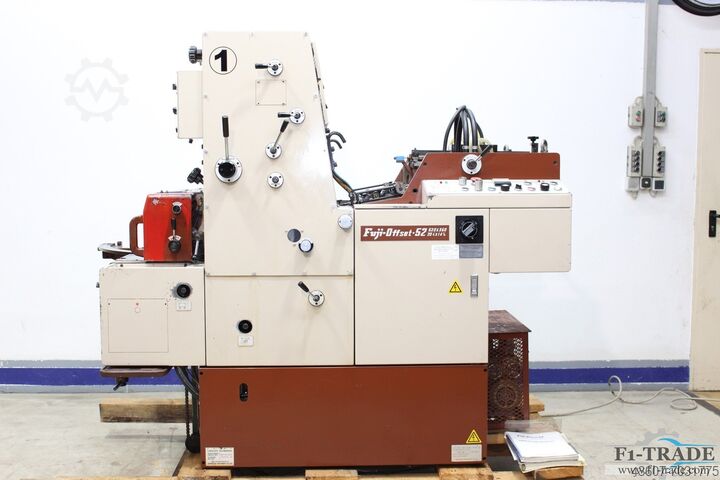 1 kleuren vellenoffsetpers Shinohara Fuji 52 N-P