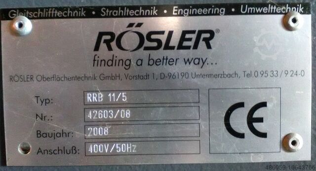 Shot blasting machine Rösler RRB 11/5