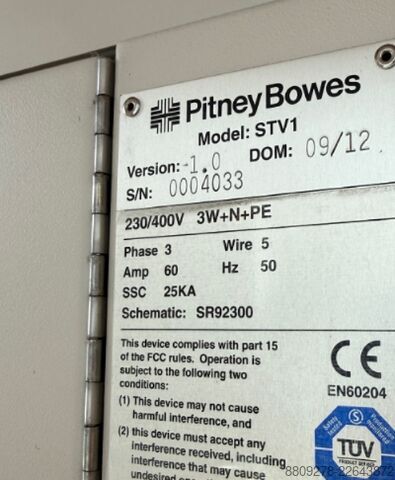 Clasificadora de sobres Pitney Bowes BlueCrest Pitney Bowes / BlueCrest Envelope Sortin Model: STV1
