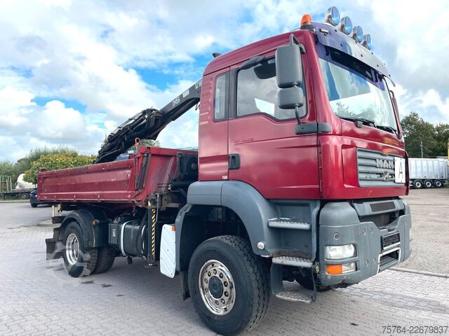 Lastbilsmonterad kran MAN TGA 18.310/HIAB 111 HIDUO/Funk/Meiller/4x4