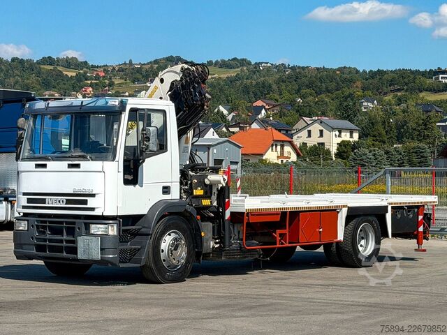 Kamyon üzerine monteli vinç IVECO Eurocargo 170E27 * Platform 6,20 m + PK 19000!