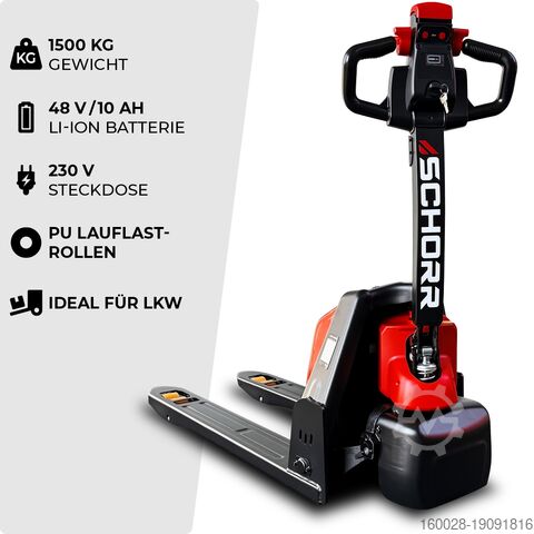 Vrachtwagen met laag hefvermogen SCHORR RR15NHE4L Elektrohubwagen