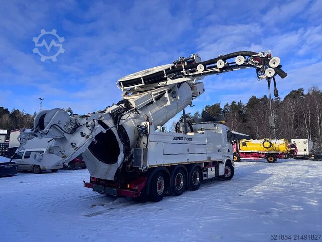 Veículo de aspiração Scania G480 Euro 6, Vacuum & Sewer Jetter & Recycler, ...