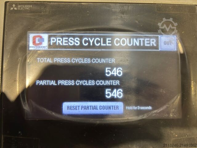 Prensa Cortazar 5000t - 4,7x1,8m a vácuo Cortazar Especial