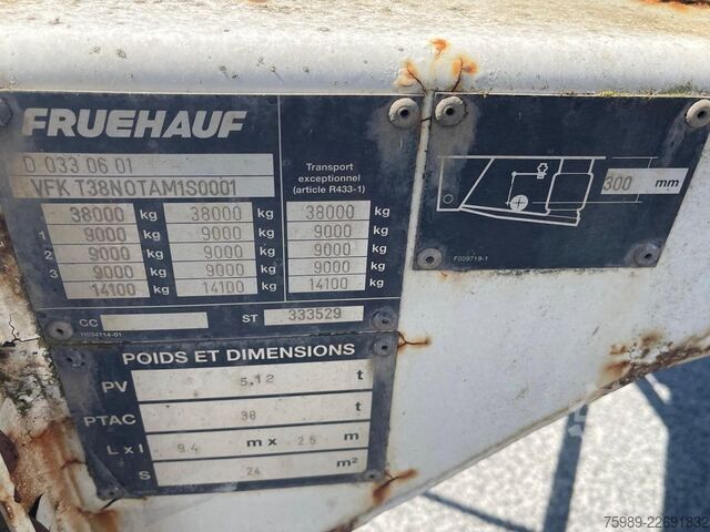 Konteyner taşımacılığı Fruehauf 3 Axles 1x45ft, 1x30ft, 1x40ft, 2x20ft  extanda...
