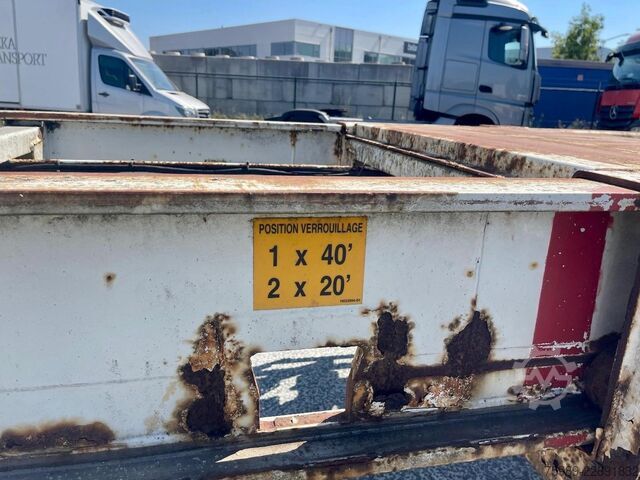 Container transport Fruehauf 3 Axles 1x45ft, 1x30ft, 1x40ft, 2x20ft  extanda...