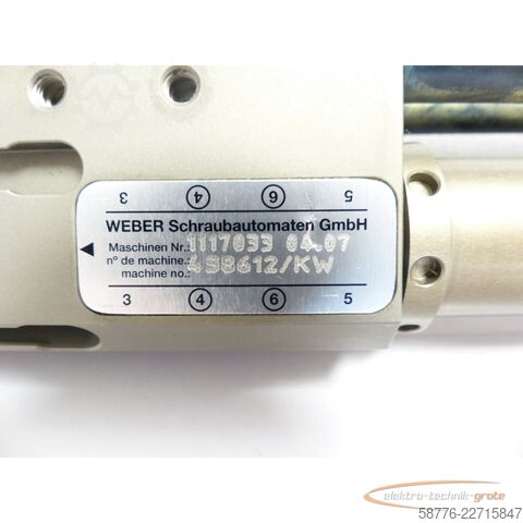 Componente Weber 1117033 04.07 Schraubautomat 438612/KW - Länge: 48cm