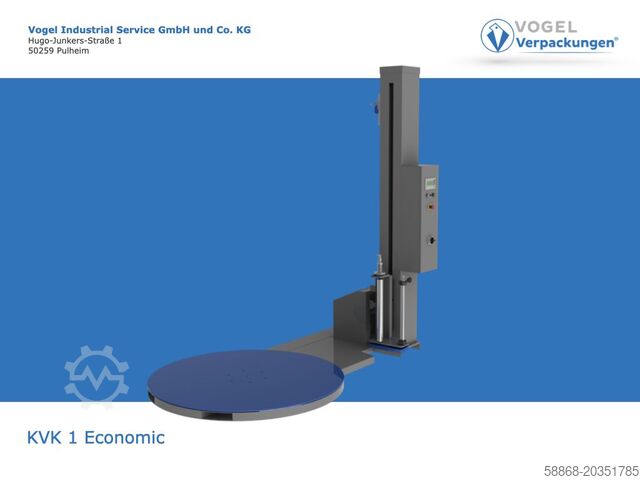 Banderoleuse de palettes semi-automatique Drehteller // Palettenwickler KVK 1 Economic - zeitnah verfügbar