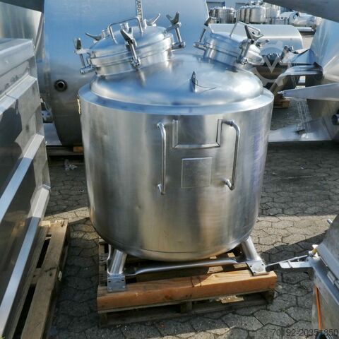 650 Liter heiz-/kühlbarer Druckbehälter aus V4A Precision Stainless 6977