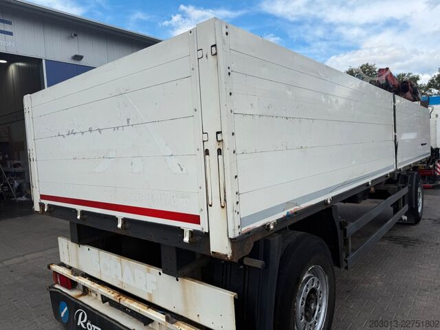 Ciężarówka z płaską platformą MAN TGX 26.470 Euro 6 Abrollkipper mit Ladekran