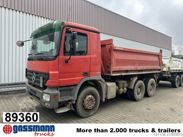 Tipper truck Mercedes-Benz Actros 2641 K 6x4,MP II, Meiller, Rollplane