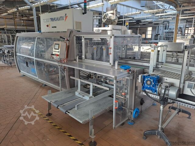 Μηχανή συσκευασίας χαρτοκιβωτίων για φιάλες, κουτιά, χαρτοκιβώτια PRASMATIC (by Robopac) TC 300 W | wrap-around |30 pack/min