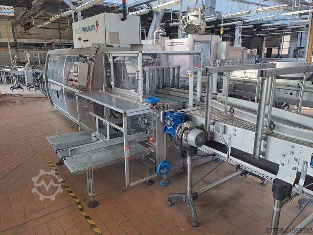 Μηχανή συσκευασίας χαρτοκιβωτίων για φιάλες, κουτιά, χαρτοκιβώτια PRASMATIC (by Robopac) TC 300 W | wrap-around |30 pack/min