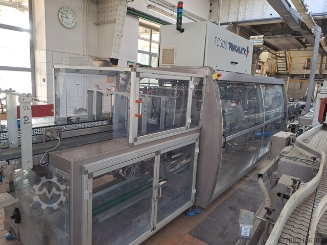 Μηχανή συσκευασίας χαρτοκιβωτίων για φιάλες, κουτιά, χαρτοκιβώτια PRASMATIC (by Robopac) TC 300 W | wrap-around |30 pack/min