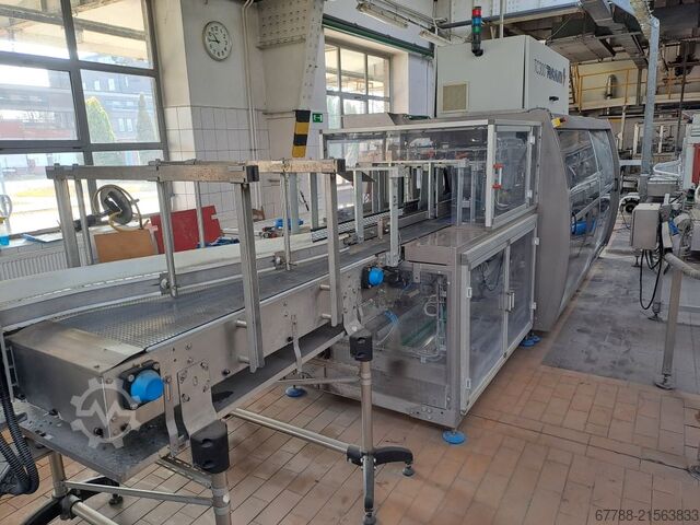 Μηχανή συσκευασίας χαρτοκιβωτίων για φιάλες, κουτιά, χαρτοκιβώτια PRASMATIC (by Robopac) TC 300 W | wrap-around |30 pack/min