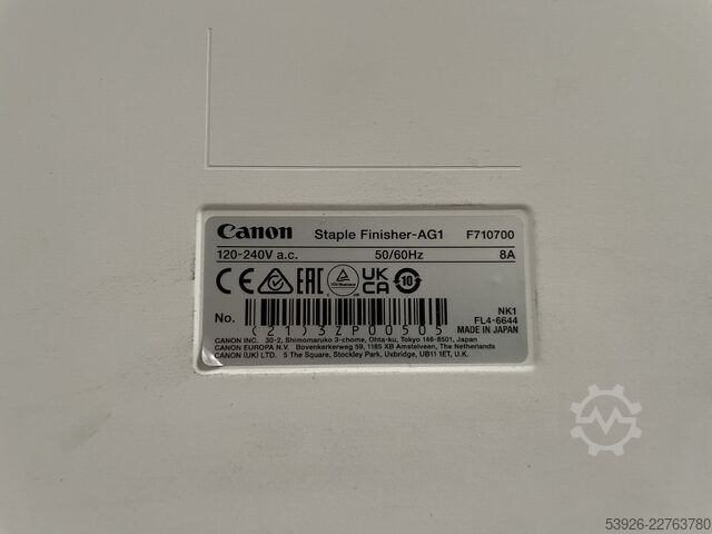 Τελικός συρραφής/διαλογής Canon Staple Finisher-AG1