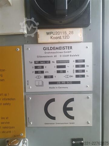 Centro di tornitura e fresatura CNC GILDEMEISTER MF TWIN 42