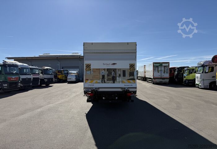 Flaklastbil med kapell DAF XF 105.410 4x2 Plane/HB / Swiss-Vehicle