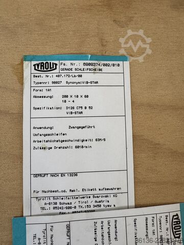 Transportband Schleifscheiben HSS für  Weinig Rondamat Schleifscheiben