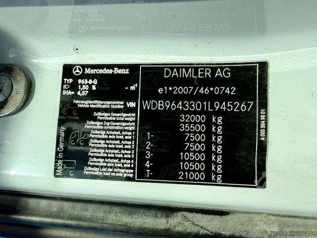 Licuadora Mercedes-Benz Arocs 3243 8x4/Retarder/Betonmischer 9 m³/Euro6