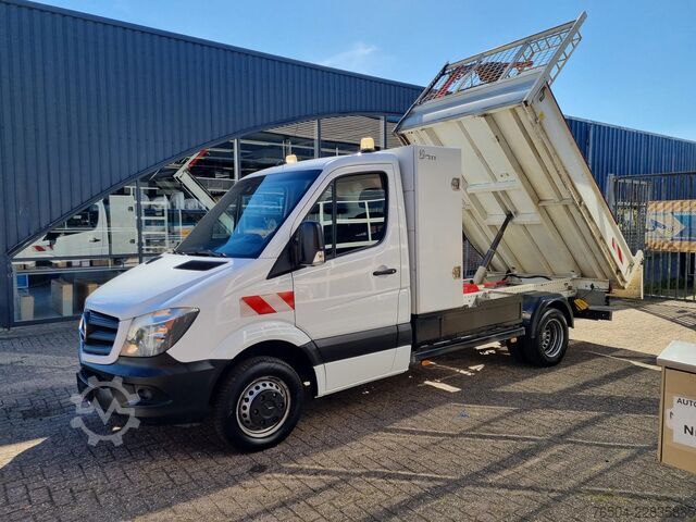 Teherautó Mercedes-Benz Sprinter 516 CDI Kipper Euro 6 Hijskraan 250 kg