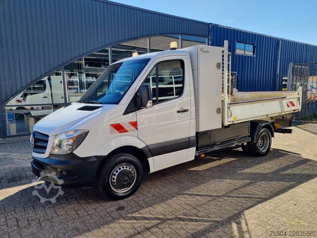 Teherautó Mercedes-Benz Sprinter 516 CDI Kipper Euro 6 Hijskraan 250 kg